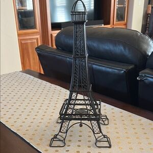 Black Eiffel Tower Wire Sculpture